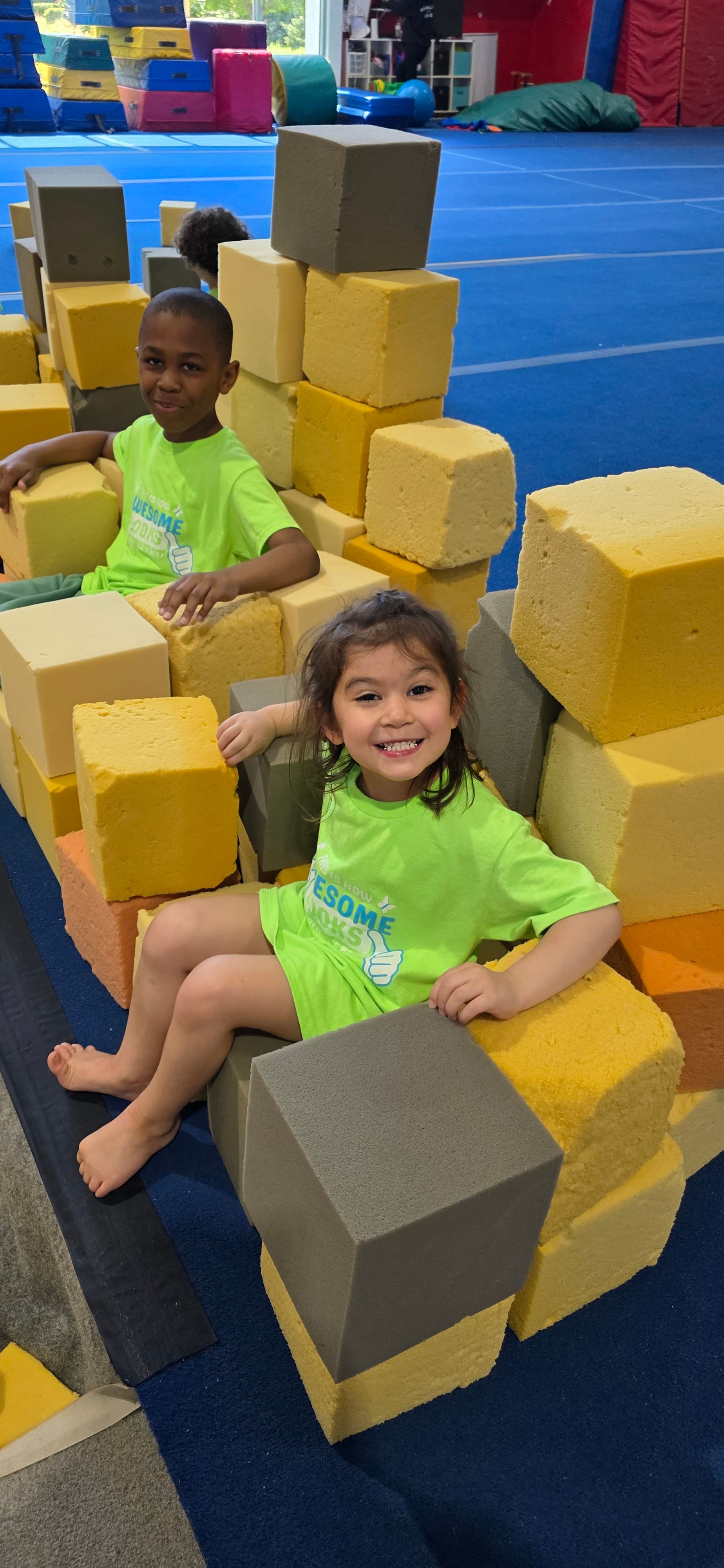 Campers taking part in a group activity